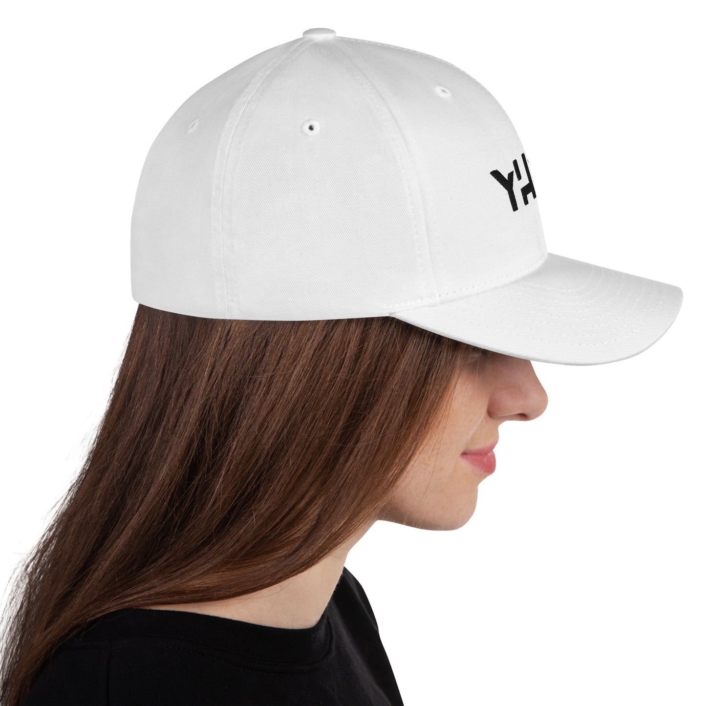 Casquette blanche structurée brodée YHWH