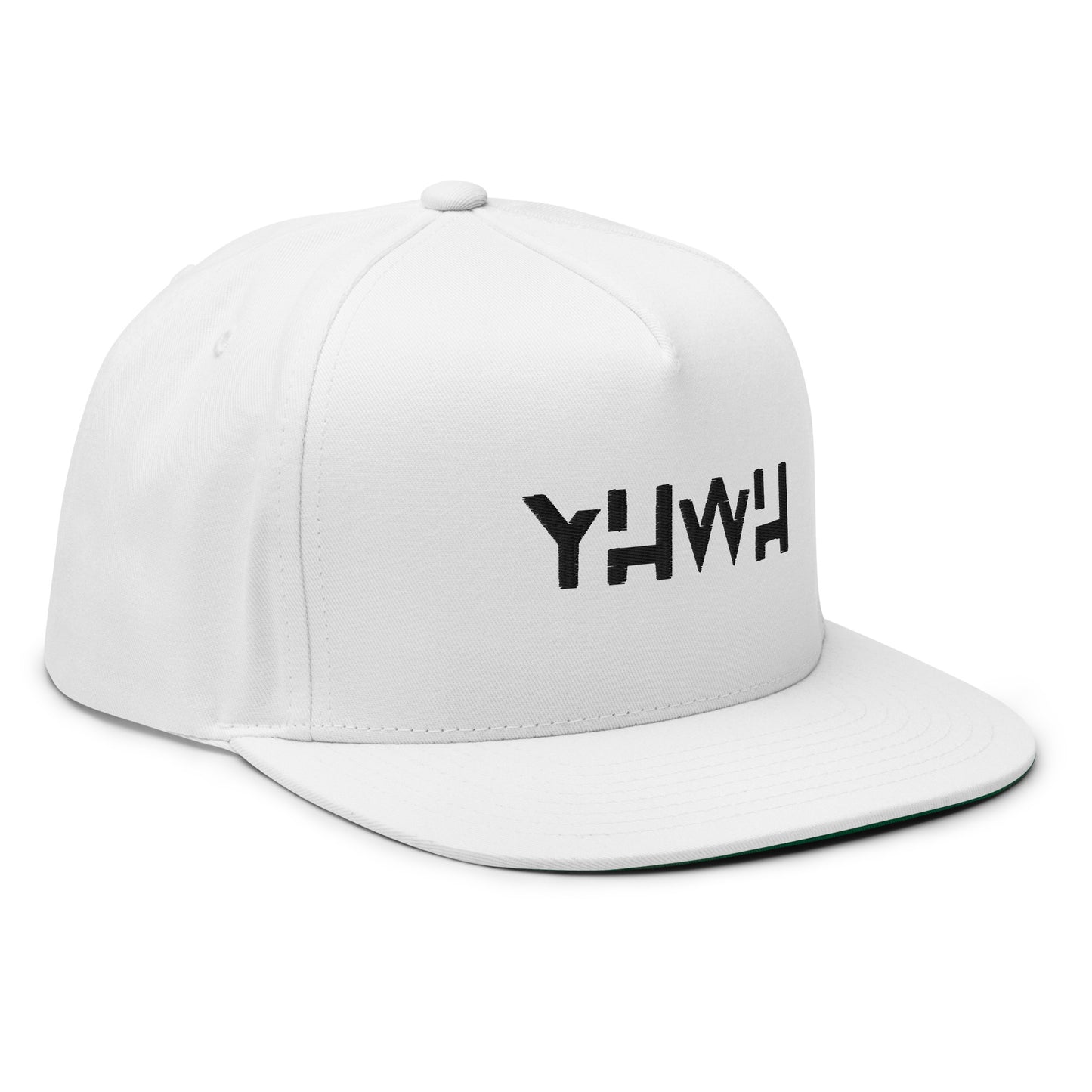 Casquette Snapback blanche brodée YHWH