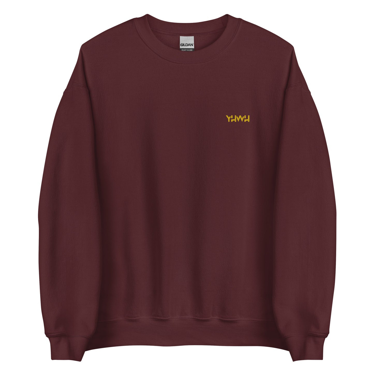 Sweat à col rond YHWH broderie dorée
