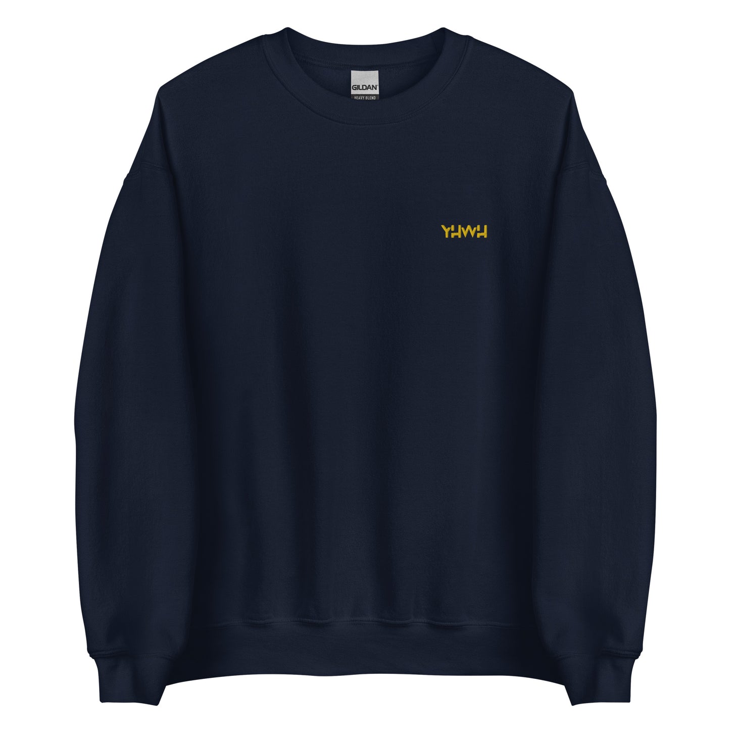 Sweat à col rond YHWH broderie dorée