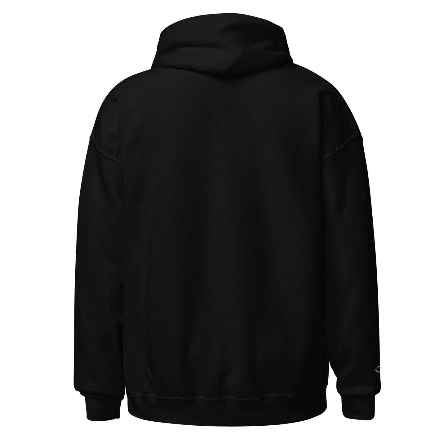 Sweat à capuche noir unisexe brodé ECCLESIA