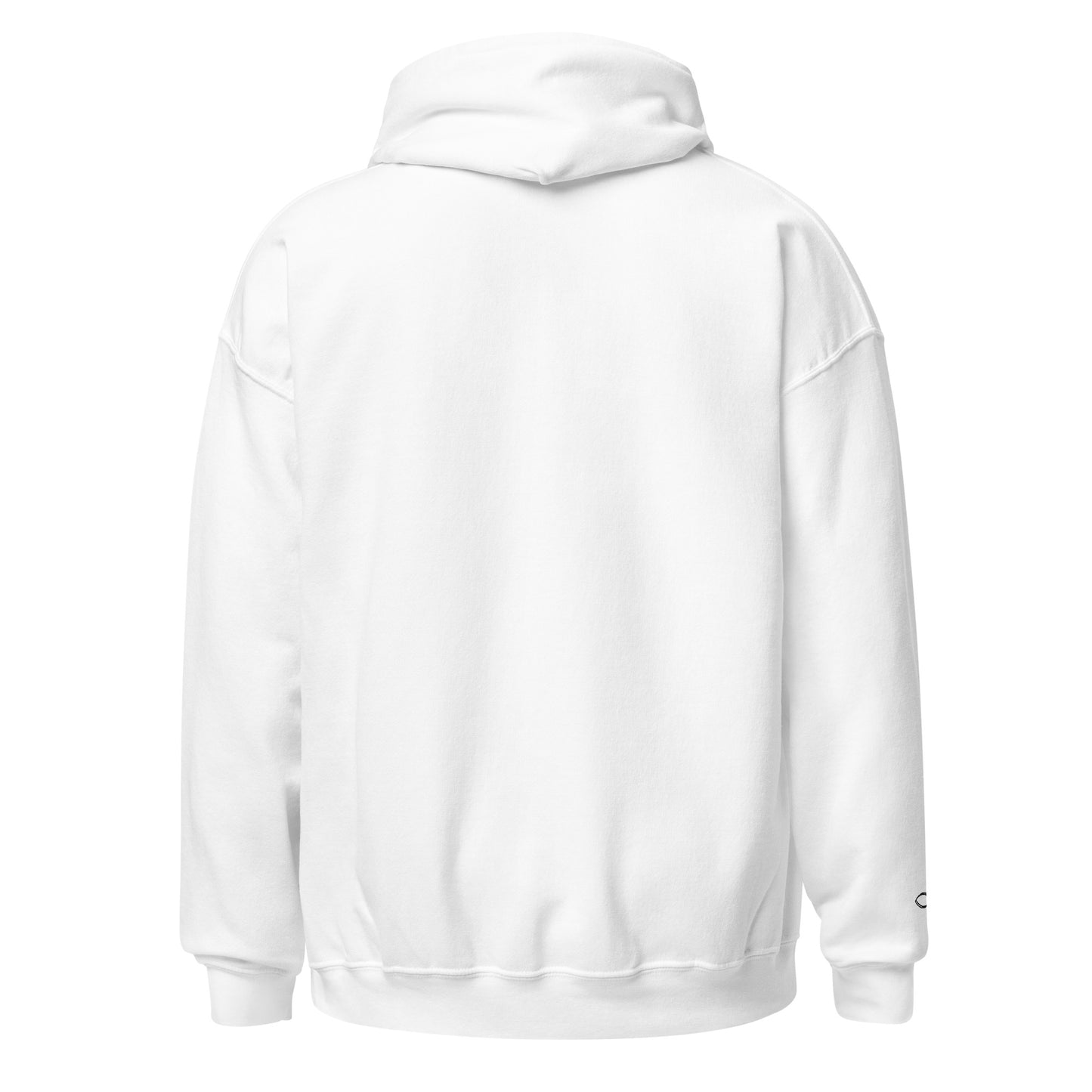 Sweat à capuche blanc unisexe brodé ECCLESIA