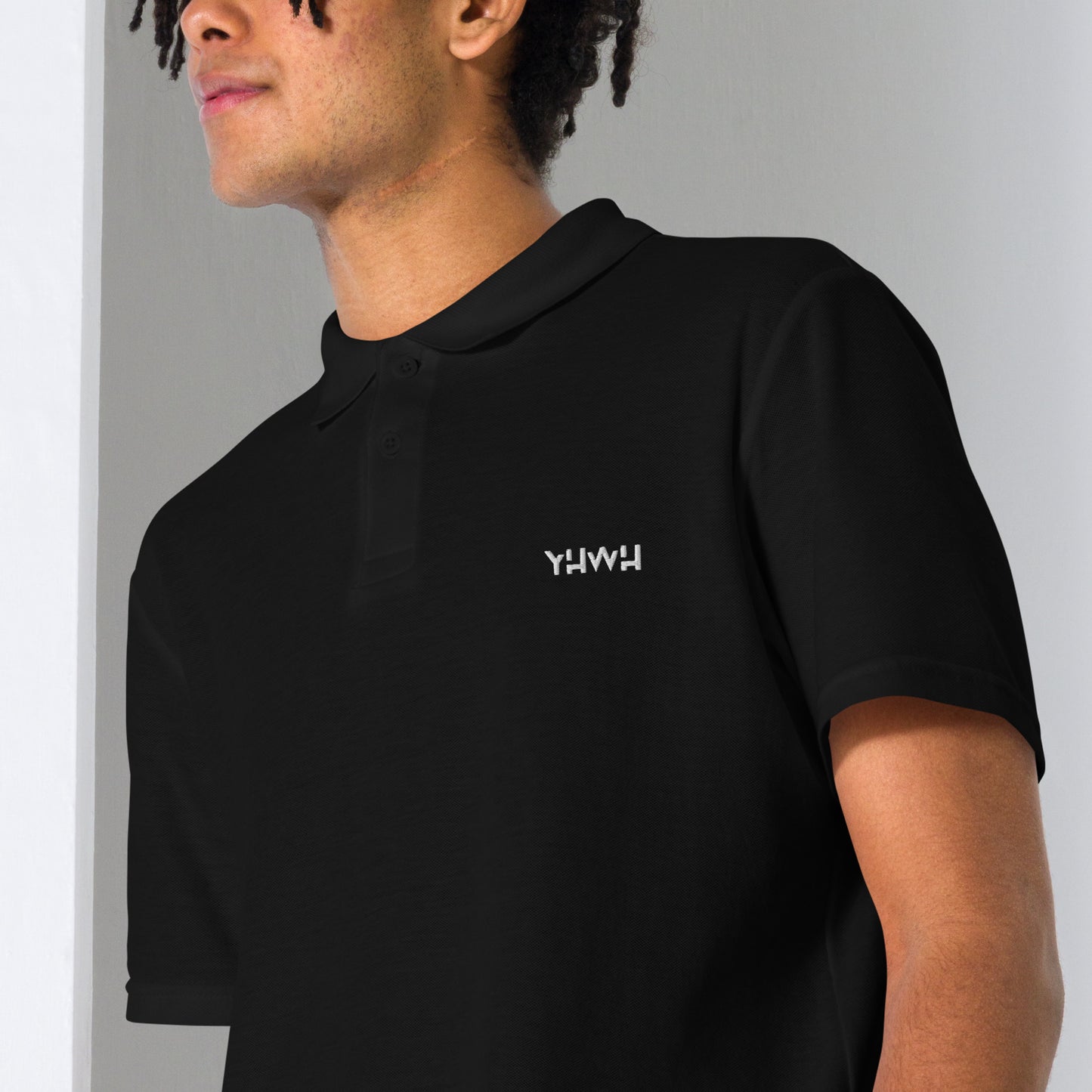 Polo 100% coton unisexe brodé YHWH