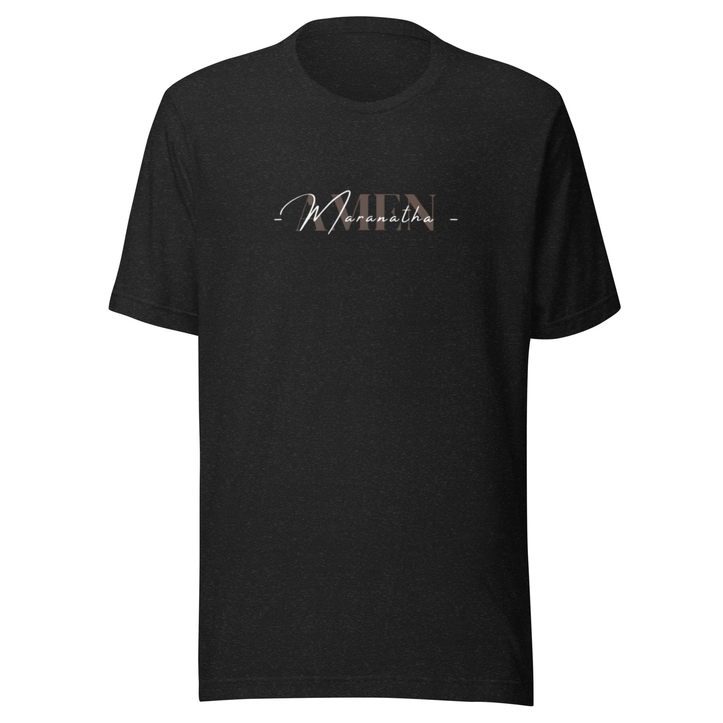 T-shirt noir 100% coton unisexe Maranatha