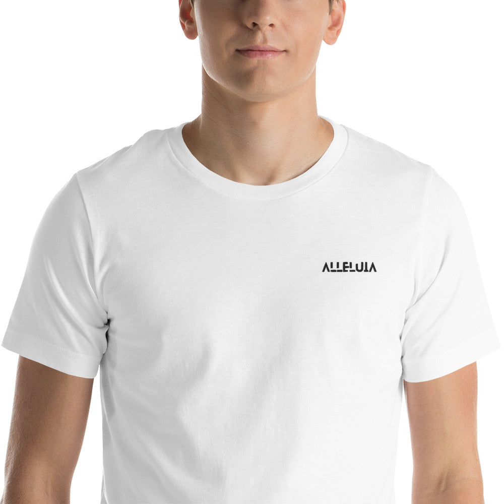 T-shirt unisexe 100% coton brodé ALLELUIA
