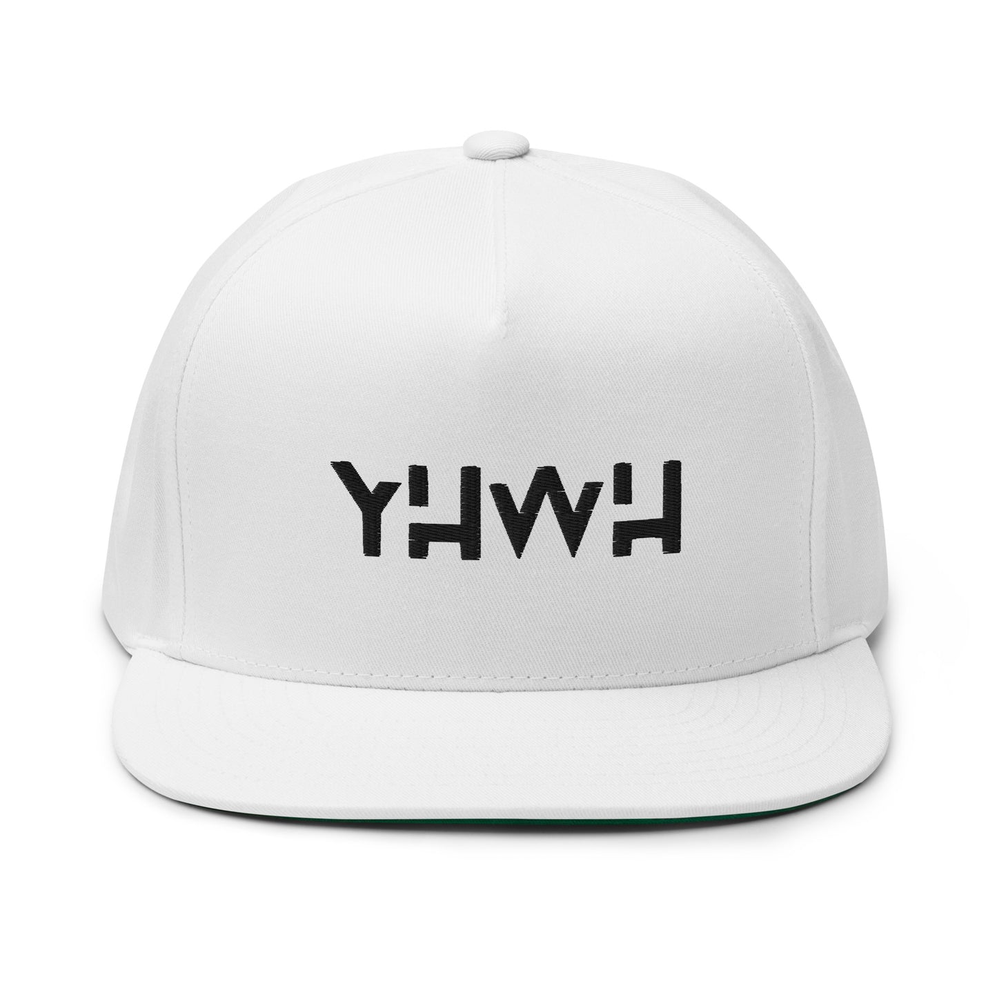 Casquette Snapback blanche brodée YHWH