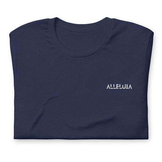 T-shirt 100% coton unisexe brodé ALLELUIA